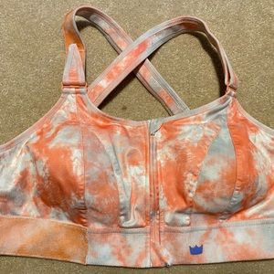 2Luxe Shefit Ultimate High Impact Sports Bra, Watermelon Tie Dye color
